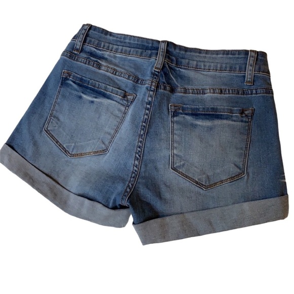 KanCan rolled cuff denim jean shorts Size 27 - Picture 1 of 9